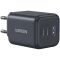 Зарядний пристрій Ugreen X527 3xUSB 45W (2xUSB-C + USB-A) Grey (65156B)