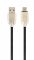 Кабель Cablexpert USB - micro USB V 2.0 (M/M), преміум, 1 м, чорний (CC-USB2R-AMmBM-1M)