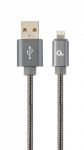 Кабель Cablexpert USB - Lightning (M/M), преміум, 1 м, сірий (CC-USB2S-AMLM-1M-BG)