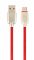 Кабель Cablexpert USB - USB Type-C V 2.0 (M/M), преміум, 2 м, червоний (CC-USB2R-AMCM-2M-R)