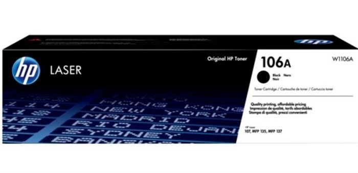 Тонер-картридж HP 106A LJ M107a/107r/107w/135a/135r/135w/137fnw Black (W1106A)