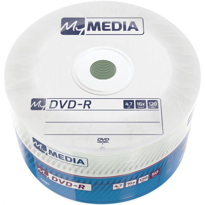 Диски DVD-R MyMedia (69200) 4.7GB, 16x, Matt Silver Wrap, 50шт