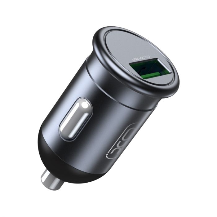 Автомобільний зарядний пристрій XO CC46 (USB, 3A) Gray (6920680827343)