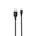 Кабель XO NB143 USB - Lightning, (M/M), 2.4A 1 м Black (6920680870707)