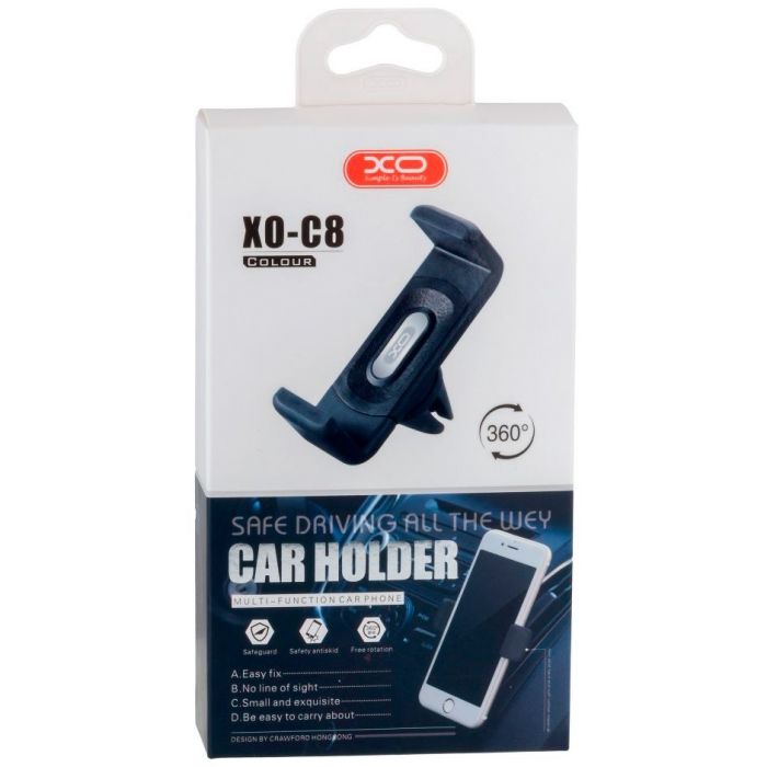 Тримач автомобільний XO С8 Black