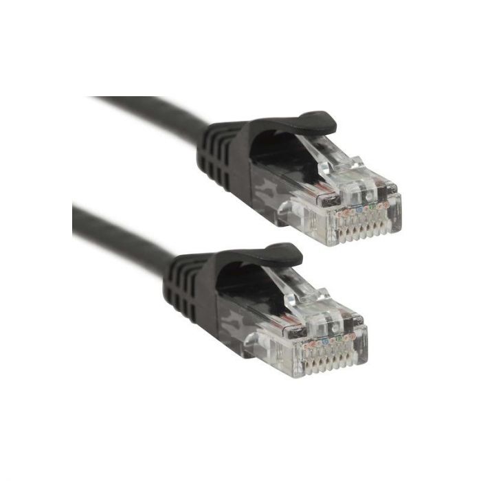 Патч-корд PowerPlant (CA911608) cat.5e, UTP, 5 м, чорний