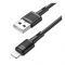 Кабель Hoco X83 USB - Lightning  (M/M), 1 м, Black (6931474770868)