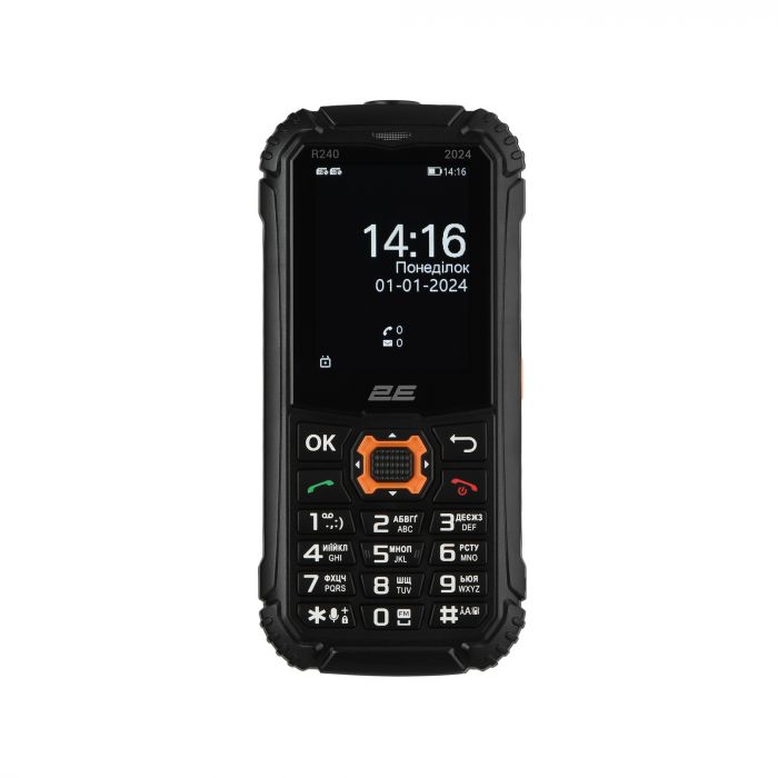 Мобiльний телефон 2E R240 2025 Dual Sim Black (694743657623)
