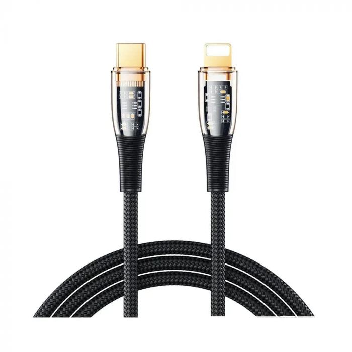 Кабель Remax RC-C061 Explore USB Type-C - Lightning (M/M), 20W, 1.2 м, Black (6954851206712)