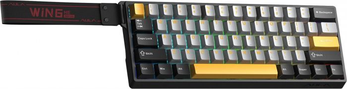 Клавіатура Aula WIN68 HE Max Magnetic Switch Black/Grey/Yellow (6978080504036)