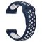 Ремінець BeCover Nike Style для Samsung Galaxy (20mm)/Watch 5/ Watch 4 40/44mm/Watch 4 Classic 42mm/Watch Active/Active 2 40/44mm/Watch 3 41mm/Gear S2/Classic/Gear Sport Blue-White (705698)