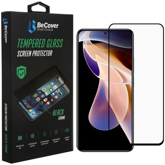 Захисне скло BeCover для Xiaomi Redmi Note 11 Pro/11 Pro Plus Black (707140)