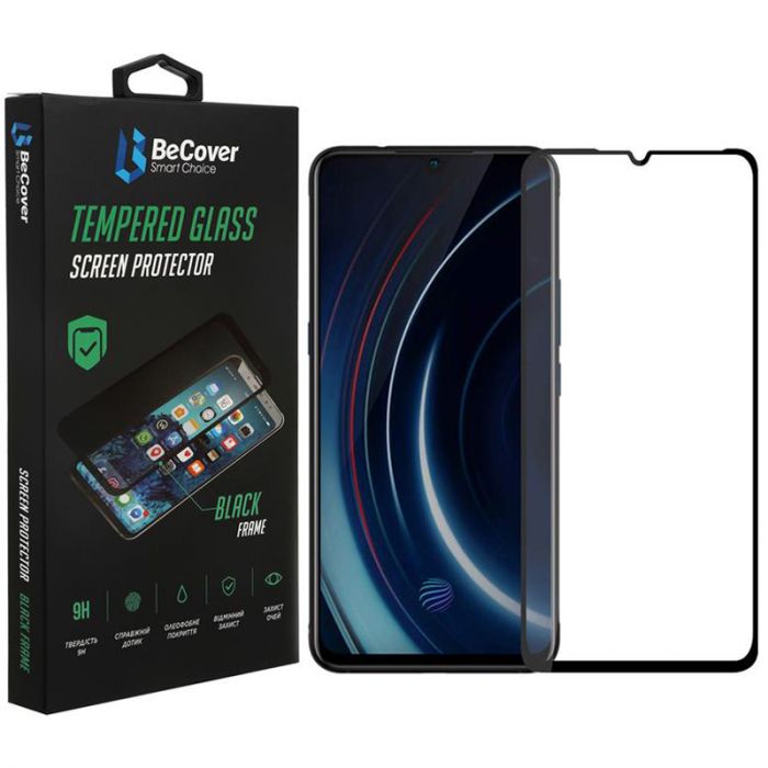 Захисне скло BeCover для Vivo Y15s/Y15a Black (707250)