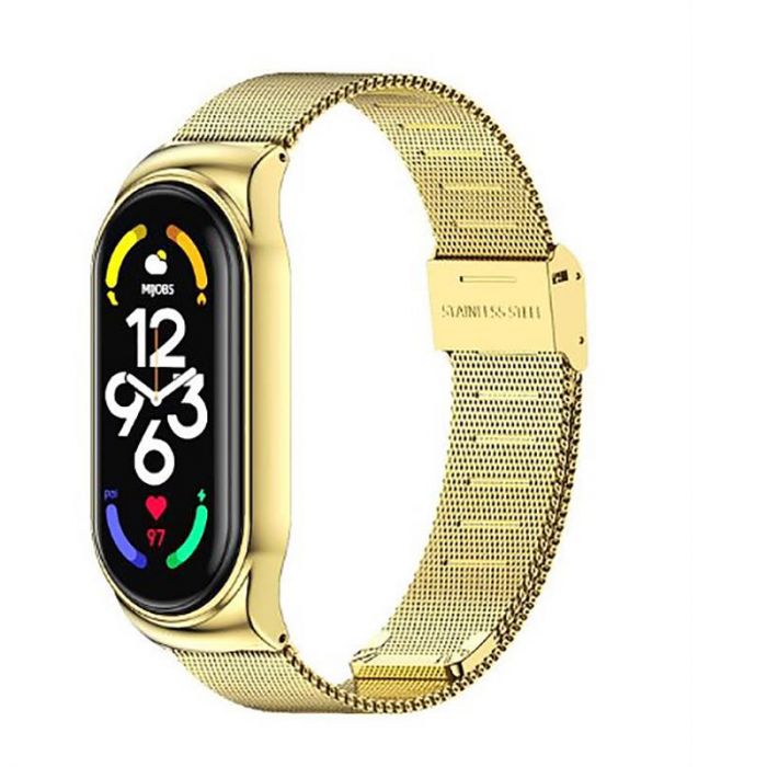 Ремінець BeCover Metal для Xiaomi Mi Smart Band 7 Gold (707495)