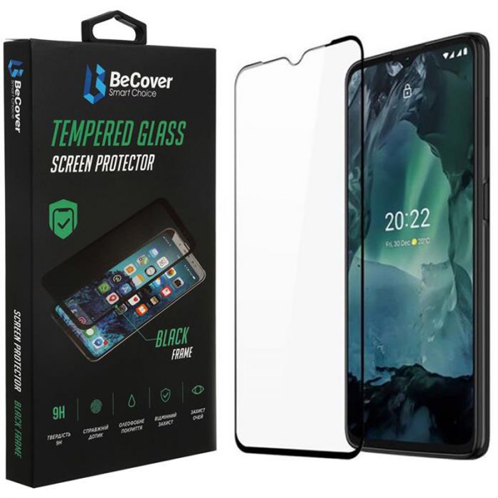 Захисне скло BeCover для Nokia G21/G11/G11 Plus Black (707603)
