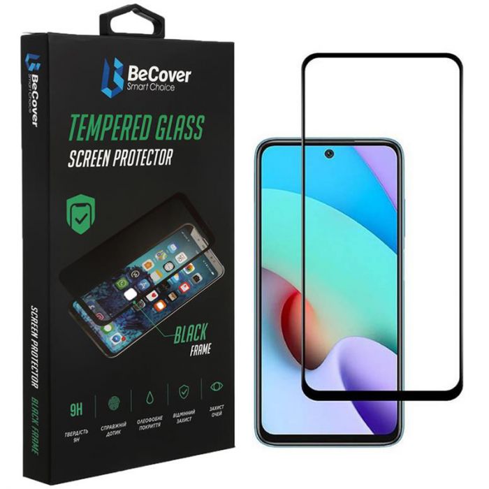 Захисне скло BeCover для Xiaomi Redmi 10 2022/10 Prime 2022 Black (708151)