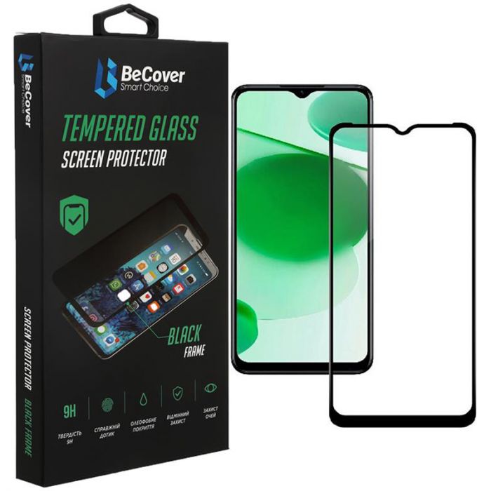 Захисне скло BeCover для Realme C35 Black (708155)