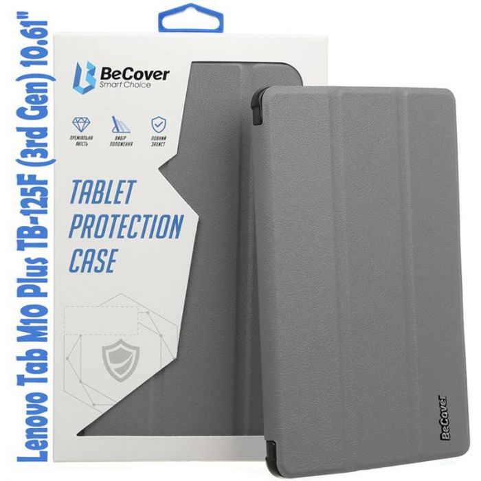 Чохол-книжка BeCover Smart для Lenovo Tab M10 Plus TB-125F (3rd Gen)/K10 Pro TB-226 10.61" Gray (708304)