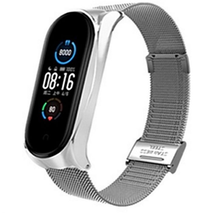 Ремінець BeCover Metal для Xiaomi Mi Smart Band 8 Silver (709358)