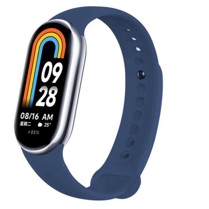 Силіконовий ремінець BeCover для Xiaomi Mi Smart Band 8 Blue Horizon (709380)