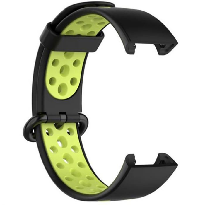 Ремінець BeCover Vents Style для Xiaomi Redmi Smart Band 2 Black-Green (709423)