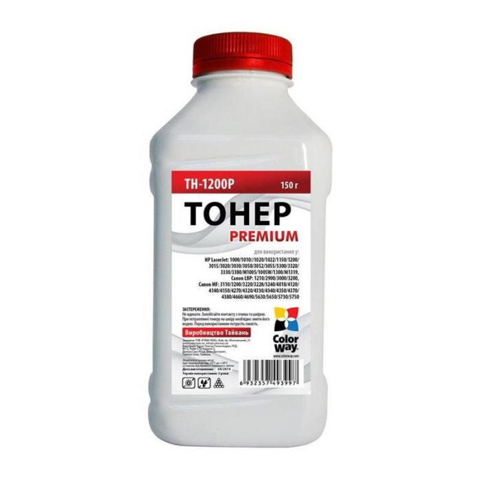 Тонер ColorWay (TH-1200P) HP LJ 1200 Premium 150 г