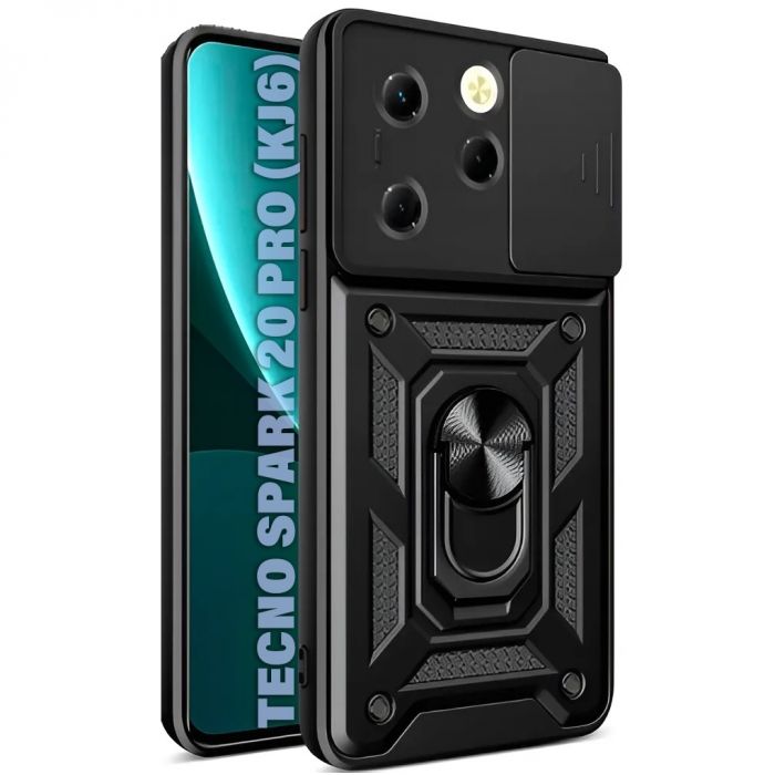 Чохол-накладка BeCover Military для Tecno Spark 20 Pro (KJ6) Black (711022)