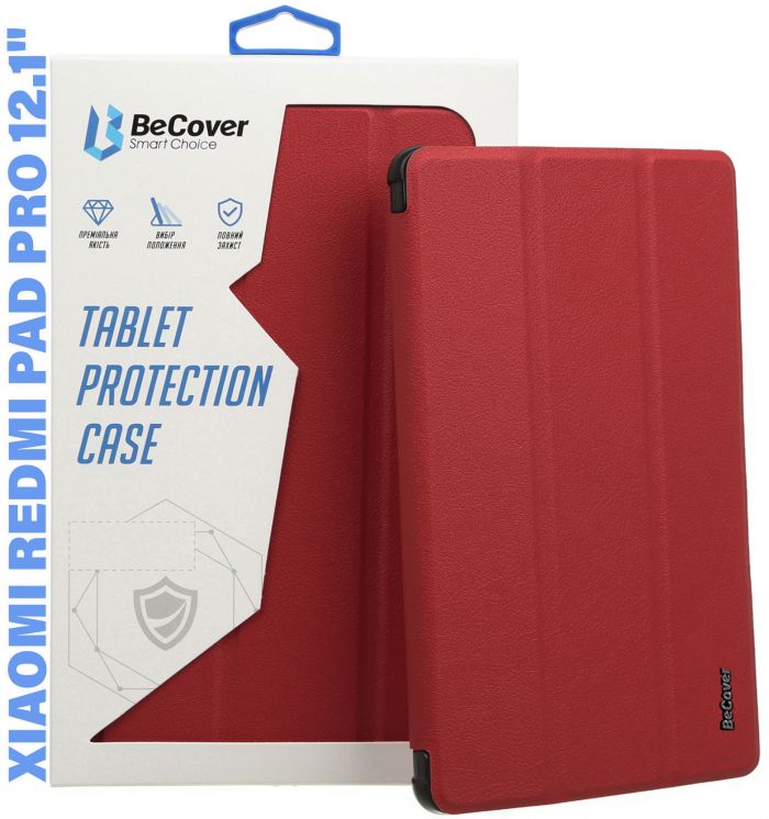 Чохол BeCover Smart Case для Xiaomi Redmi Pad Pro 12.1" Red Wine (711304)