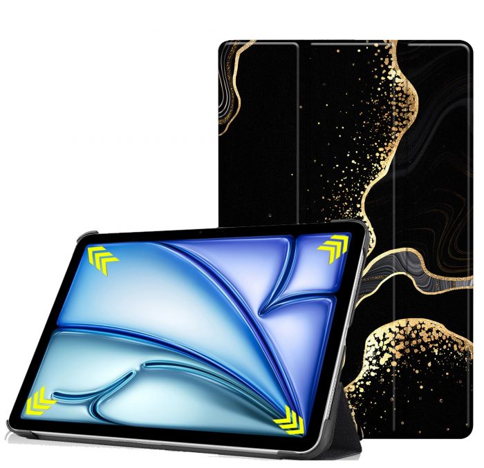 Чохол-книжка BeCover Smart Case для Apple iPad Air 11" M2/M3 (2024/2025) Black Abstraction (711598)