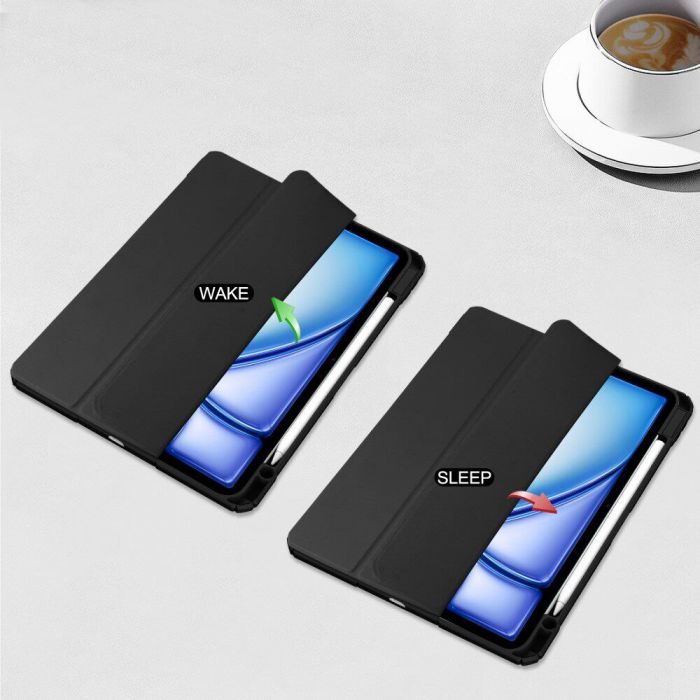 Чохол-книжка BeCover Soft Edge TPU з кріпленням Apple Pencil для Apple iPad Air 13" M2 2024 Black (711711)