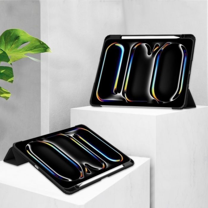 Чохол-книжка BeCover Soft Edge TPU з кріпленням Apple Pencil для Apple iPad Pro 11" M4 2024 Black (711714)