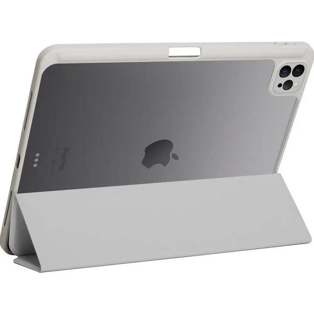 Чохол-книжка BeCover Soft Edge TPU з кріпленням Apple Pencil для Apple iPad Pro 11" M4 2024 Gray (711715)