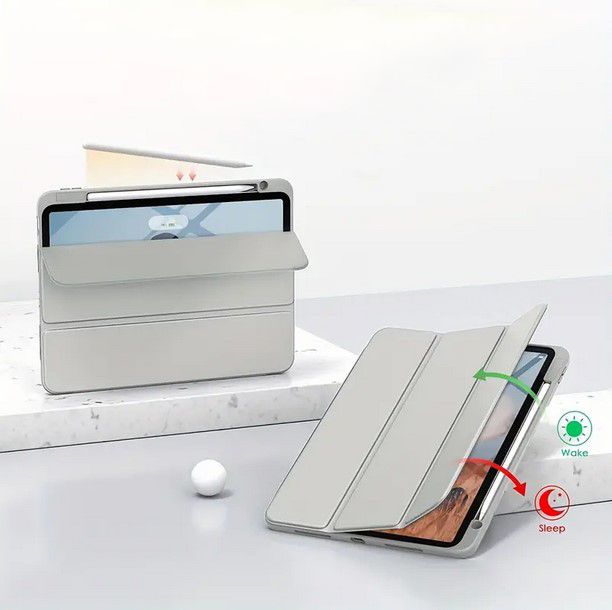 Чохол-книжка BeCover Soft Edge TPU з кріпленням Apple Pencil для Apple iPad Pro 11" M4 2024 Gray (711715)