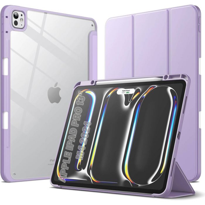 Чохол-книжка BeCover Soft Edge TPU з кріпленням Apple Pencil для Apple iPad Pro 13" M4 2024 Purple (711719)