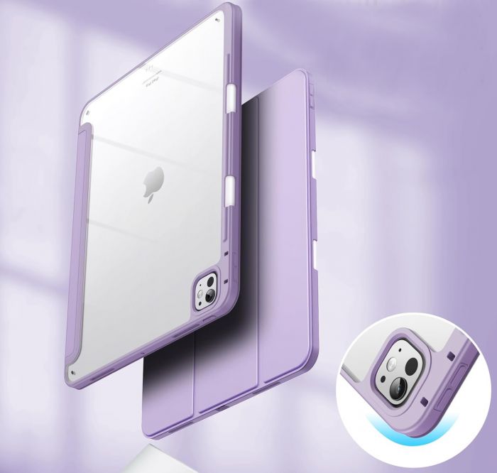 Чохол-книжка BeCover Soft Edge TPU з кріпленням Apple Pencil для Apple iPad Pro 13" M4 2024 Purple (711719)