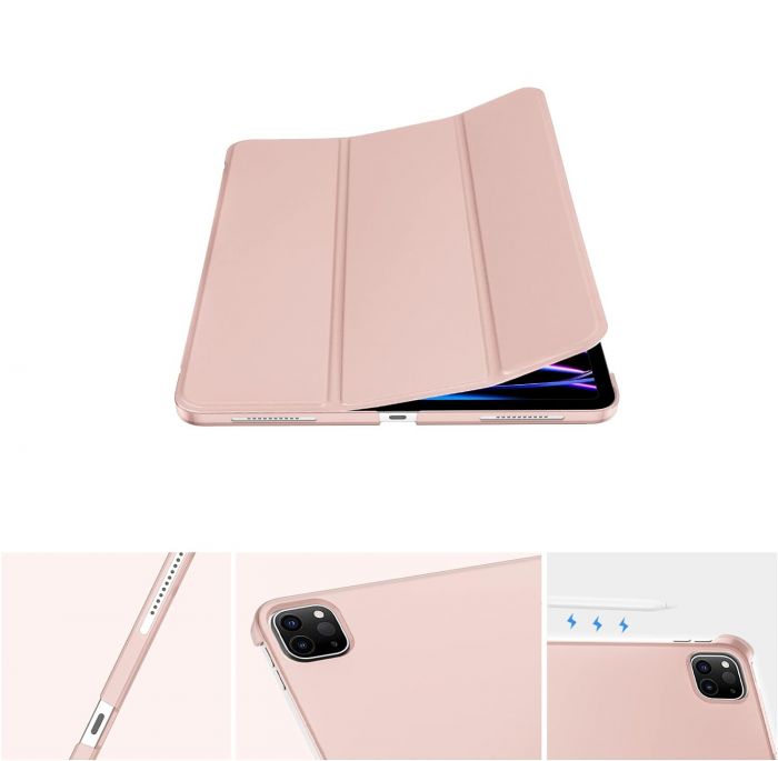 Чохол-книжка BeCover Tri Fold Hard для Apple iPad Pro 12.9 2020/2021/2022 Pink (711721)