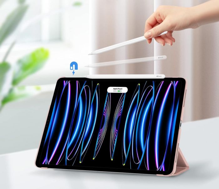 Чохол-книжка BeCover Tri Fold Hard для Apple iPad Air 13" M2 2024 Pink (711724)