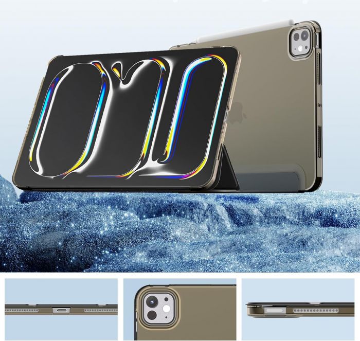 Чохол-книжка BeCover Tri Fold Hard для Apple iPad Pro 11" M4 2024 Black (711726)