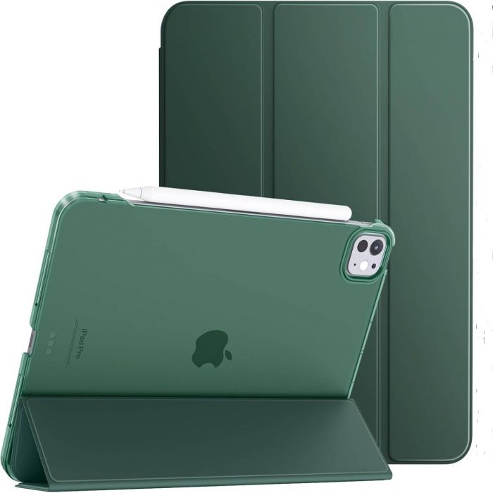 Чохол-книжка BeCover Tri Fold Hard для Apple iPad Pro 11" M4 2024 Dark Green (711727)