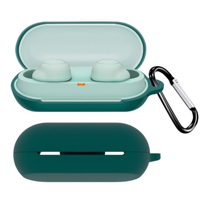 Чохол для навушників BeCover Silicon для Sony WF-C700N Dark Green (712030)