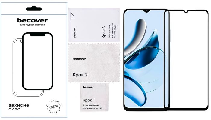 Захисне скло BeCover для Blackview Color 8 Black (712127)