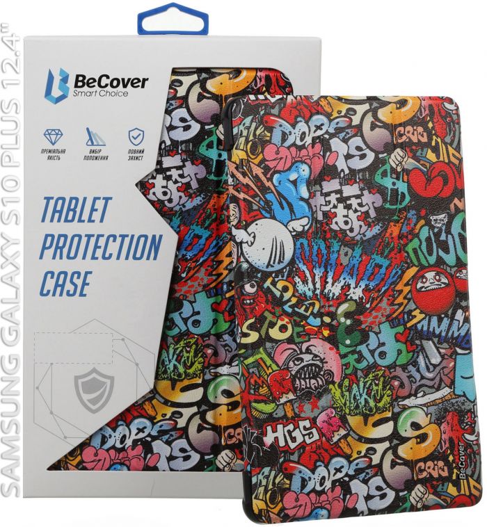 Чохол-книжка BeCover Smart Case для Samsung Galaxy Tab S10 Plus SM-X820/SM-X826 Graffiti (712243)