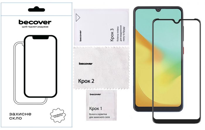 Захисне скло BeCover для ZTE Blade A35/A55 Black (712313)