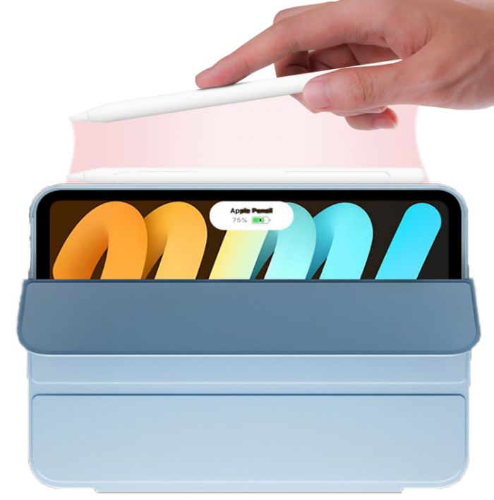 Чохол-книжка BeCover Tri Fold Soft TPU для Apple iPad Mini 7 2024 8.3" Light Blue (712447)