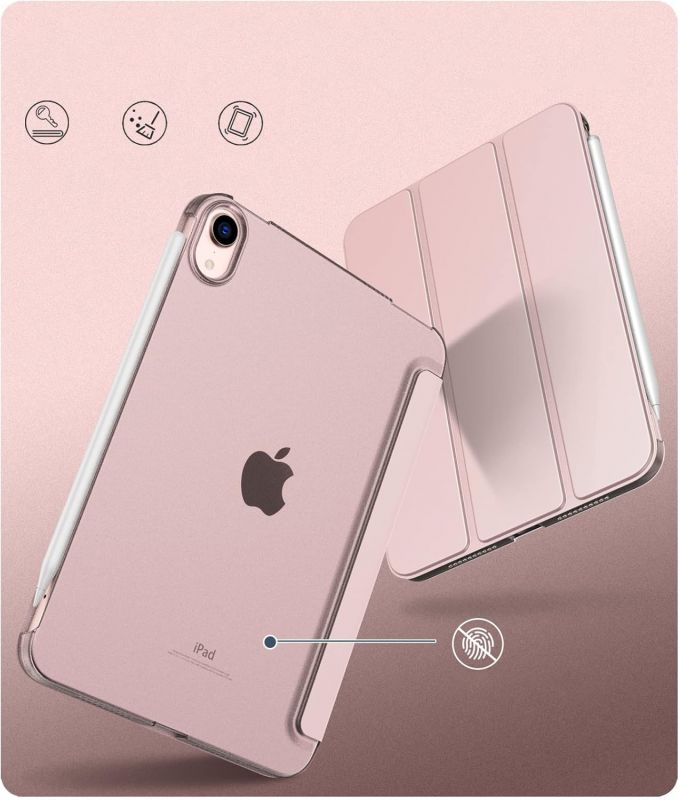 Чохол-книжка BeCover Tri Fold Hard для Apple iPad Mini 7 2024 8.3" Pink (712454)