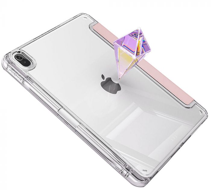 Чохол-книжка BeCover Ultra Slim Origami Transparent з кріпленням Apple для Apple iPad Mini 7 2024 Pink (712936)
