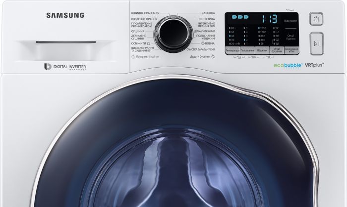 Пральна машина з сушкою Samsung WD80K52E0AW/UA
