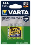 Акумулятор Varta Recharge Accu AAA/HR03 Ni-MH 800 mAh BL 4шт