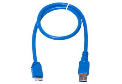 Кабель PowerPlant (KD00AS1230) USB3.0(AM)-MicroUSB3.0(BM), 0.5м, Blue