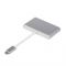Концентратор USB Type-CAtcom 3хUSB3.0, USB Type-C, 0.1м, метал Silver (12808)